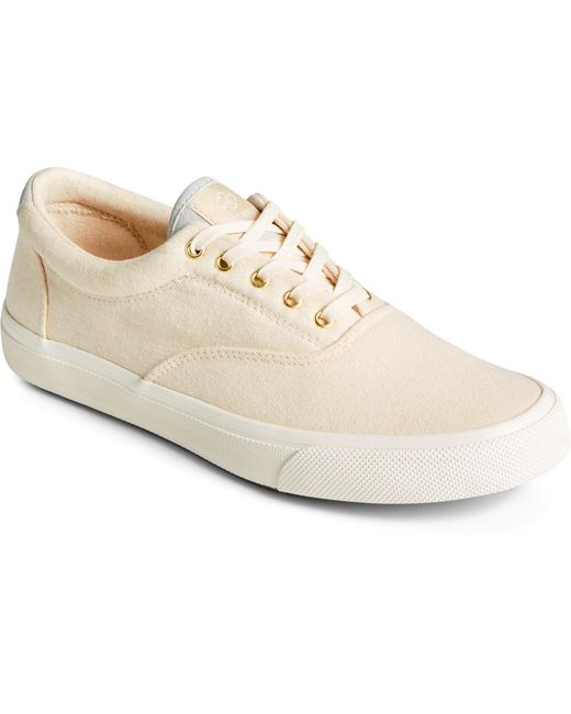 Sperry Top-Sider White Seacycled Striper Ii Cvo Cotton Trainers for men