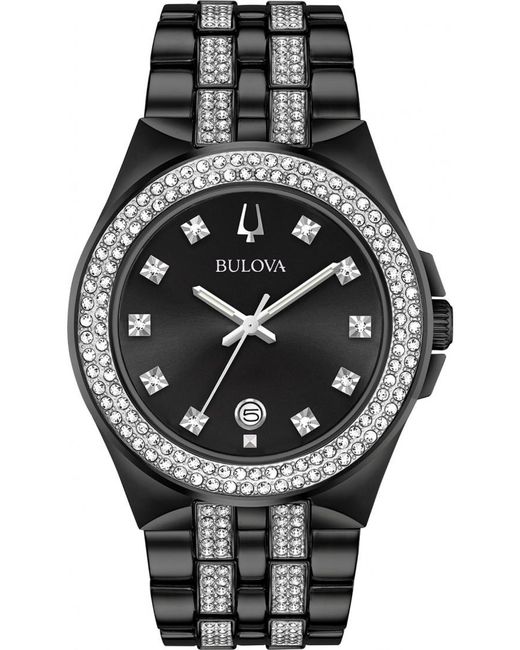 Bulova Black 98K101 Classic Watch for men