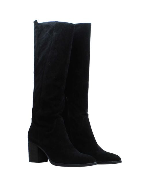 Clarks Black Park Side Knee High Boots