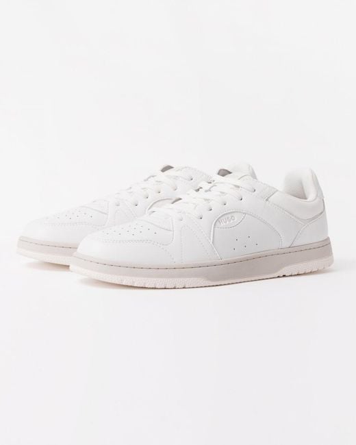 HUGO White Hadrian Tenn Trainers for men