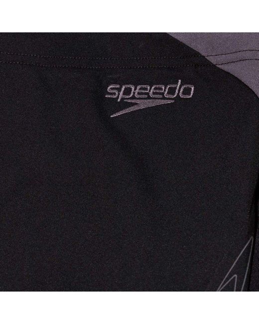 Speedo Hyper Boom Splice Jammer Shorts In Zwart Grijs in het Blue voor heren