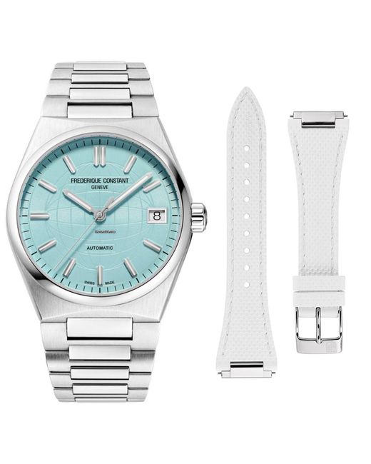 Frederique Constant Blue Frédérique Highlife Watch Fc-303Lb2Nh6B Stainless Steel