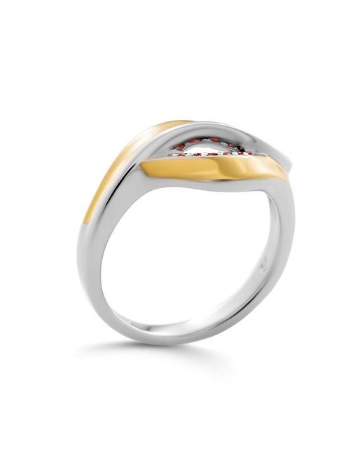 Orphelia Metallic 'Anet' 925 Sterling Ring