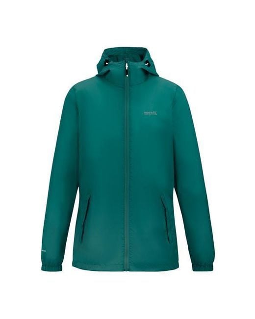 Regatta Green Ladies Pack It Iii Waterproof Jacket (Mediterranean)