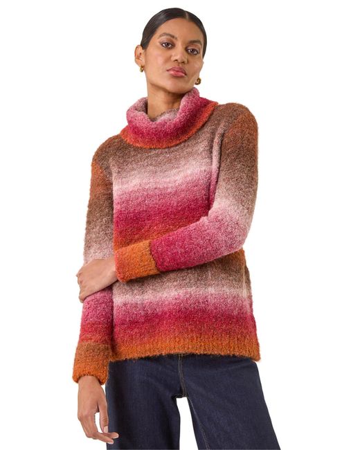 Roman Red Ombre Stripe Knit Jumper