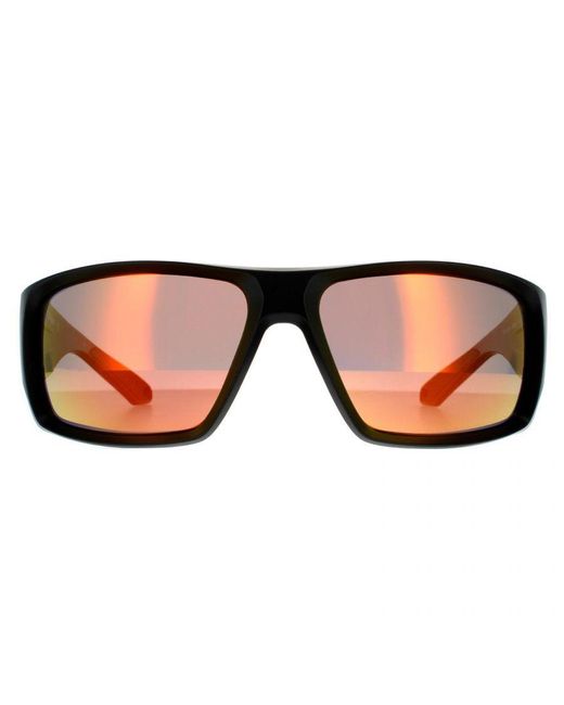 Dragon Brown Wrap Matte Lumalens Ion Polarized Sunglasses for men