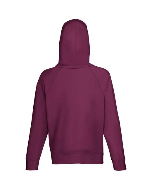 Fruit Of The Loom Purple Lightweight Hooded Sweatshirt Hoodie (240 Gsm) for men