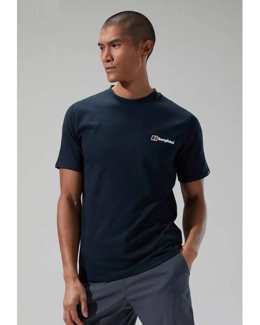 Berghaus Blue Calibration Linear T Shirt for men