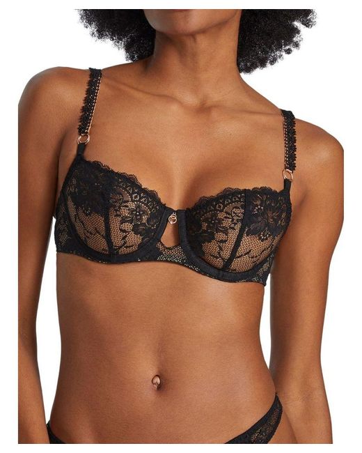 Night Bird Half Cup Bra Black Queen Polyamide