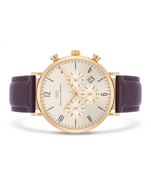 Rhodenwald & Söhne Metallic Stainless Steel Watch 42Mm for men