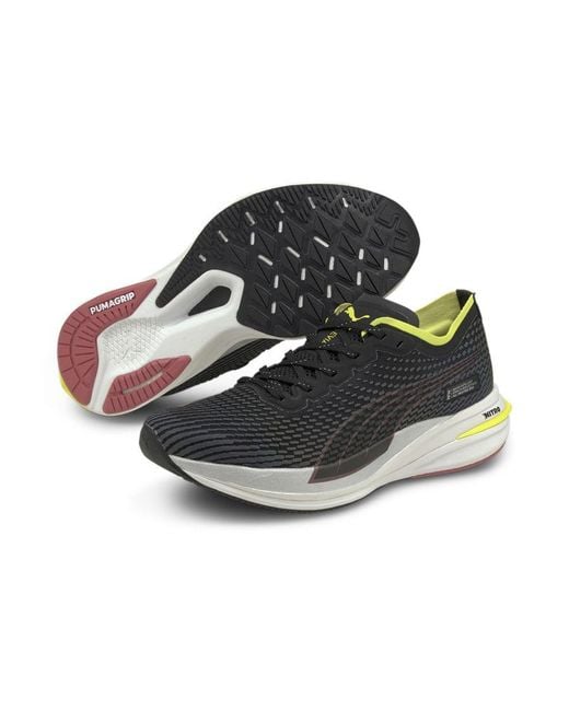 PUMA Black Deviate Nitro Wtr Running Shoes Trainers