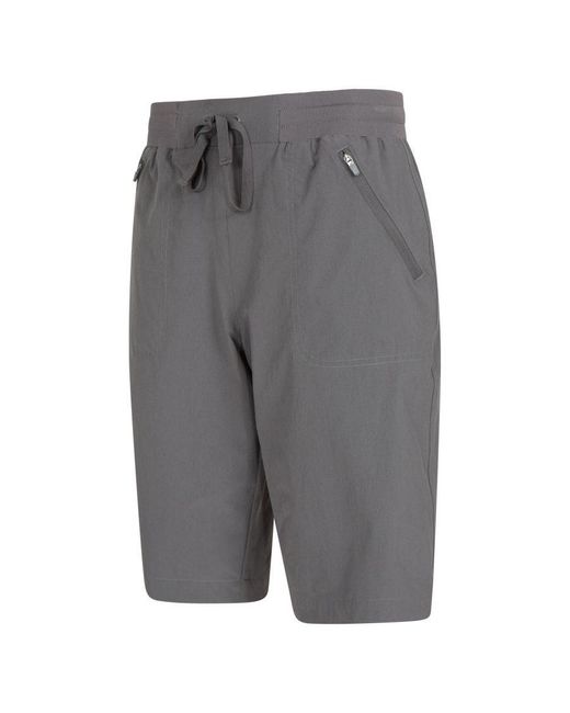Mountain Warehouse Explorer Lange Shorts (donkergrijs) in het Gray