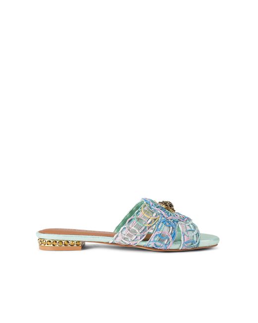 Kurt Geiger Blue Chelsea Woven Flat Sdl Sandals
