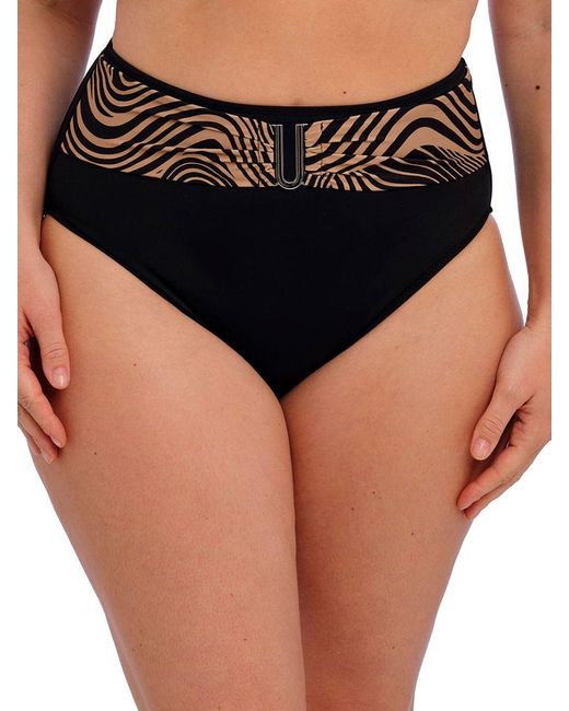 Fantasie Black Pemba Island High Waist Bikini Brief