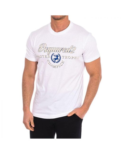 DSquared² Herren-kurzarm-t-shirt S71gd1346-s23009 in het White voor heren