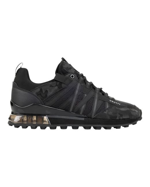 Cruyff Black Trainers Fearia Cushioned Sole Lace Up for men