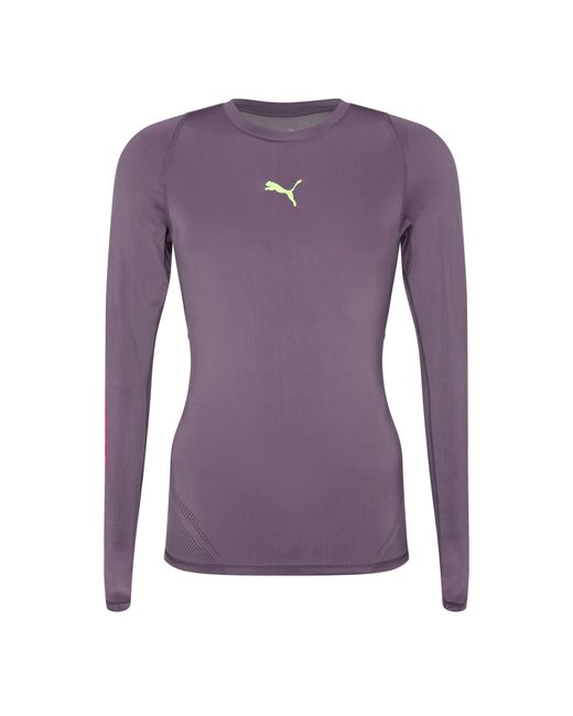 PUMA Purple Exo Adapt Goalkeeper Long Sleeved T Shirt for men