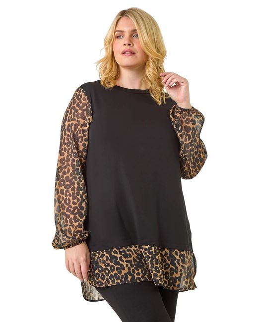 Roman Black Curve Animal Print 2