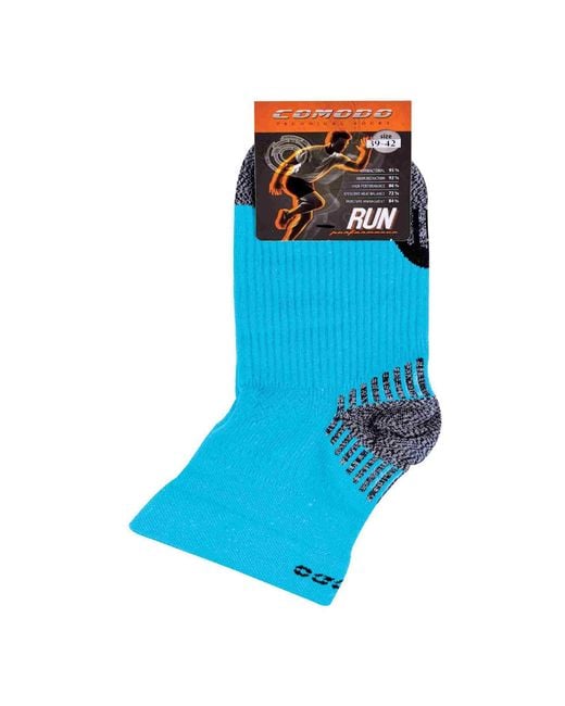 Comodo Blue 1 Pack Low Cut Ankle Compression Running Socks for men