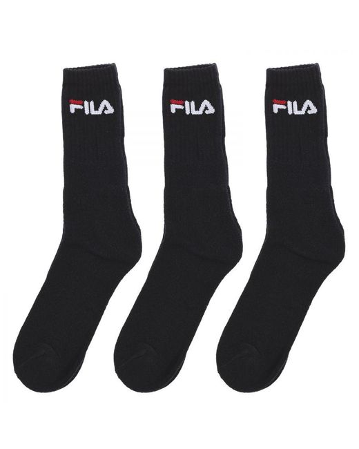 Fila Black Pack-3 High-Top Socks F9505