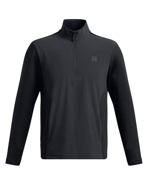 Under Armour Blue Drive Pro Funnel Neck Long Sleeve Tech Sweatshirt for men