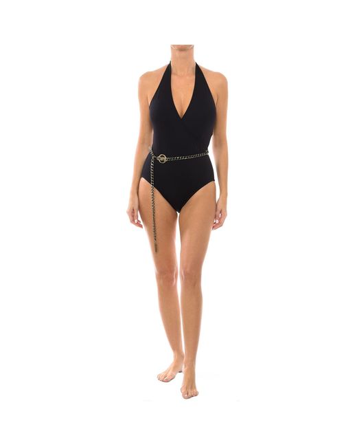 Michael Kors Black V-Neck Swimsuit Mm1K653