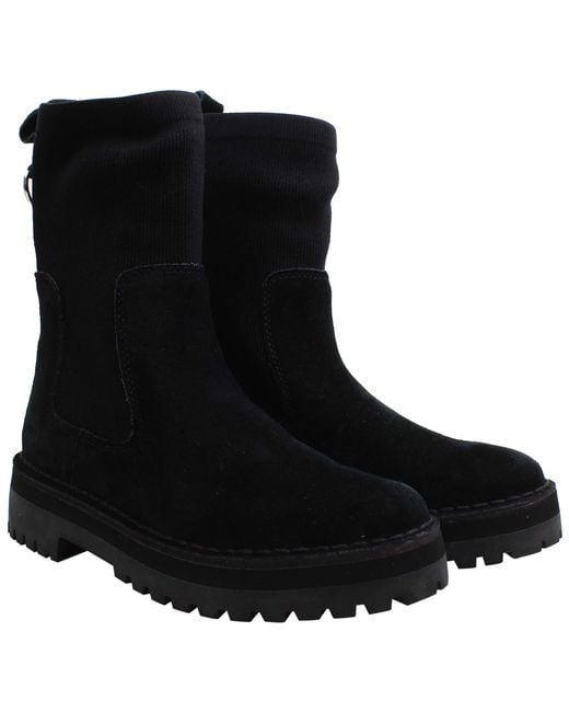 Clarks Black Rock Knit Boots