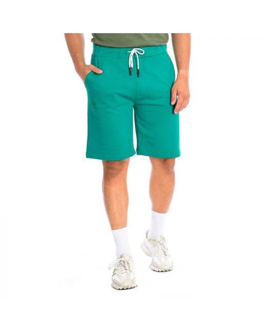 La Martina Green Tmb003-Fp221 Sports Shorts for men