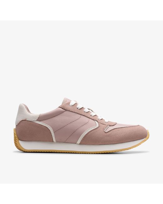 Clarks Pink Teirra Run Mauve Trainers