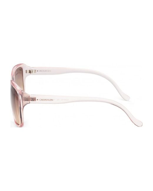 Calvin Klein White 60Mm Crystal Sunglasses Ck20518Sn-662