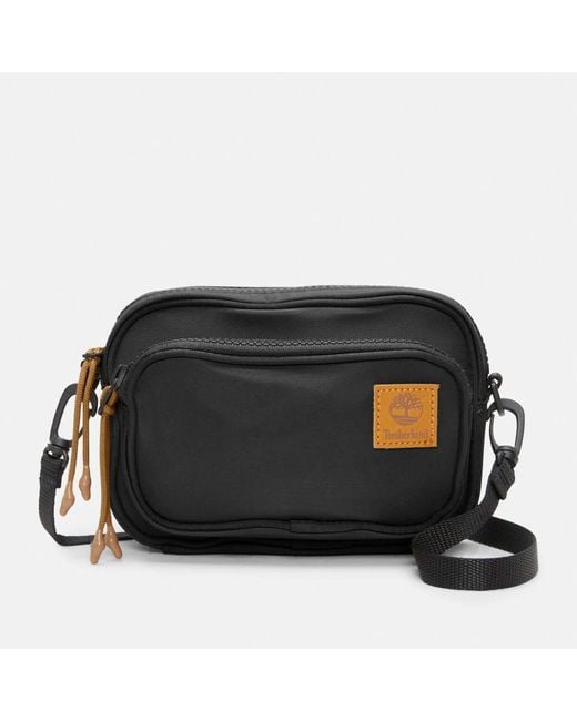 Timberland Black Nylon Camera Bag for men
