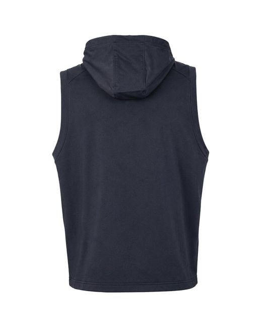 Under Armour Blue Microthread Terry Hooded Vest for men