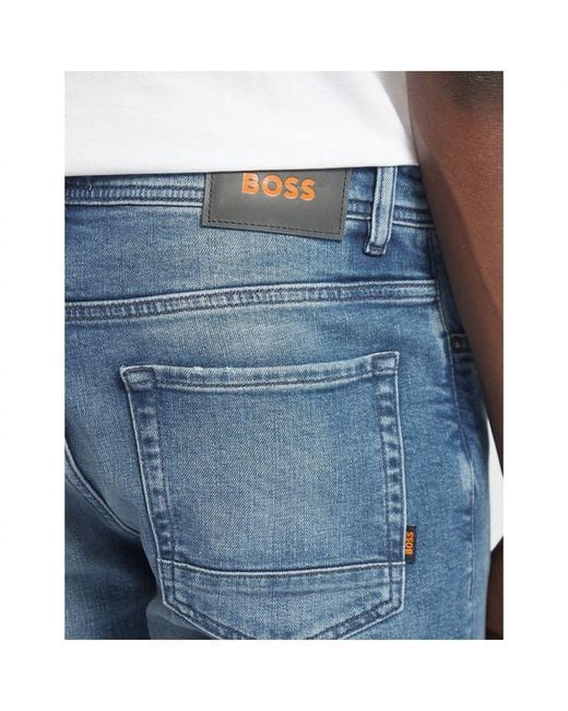 Boss Men's Taber Tapered-fit Jeans In Blue voor heren