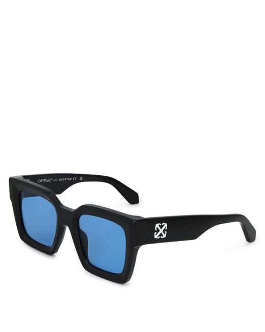 Off-White c/o Virgil Abloh Blue Accessories Off Square Sunglasses for men