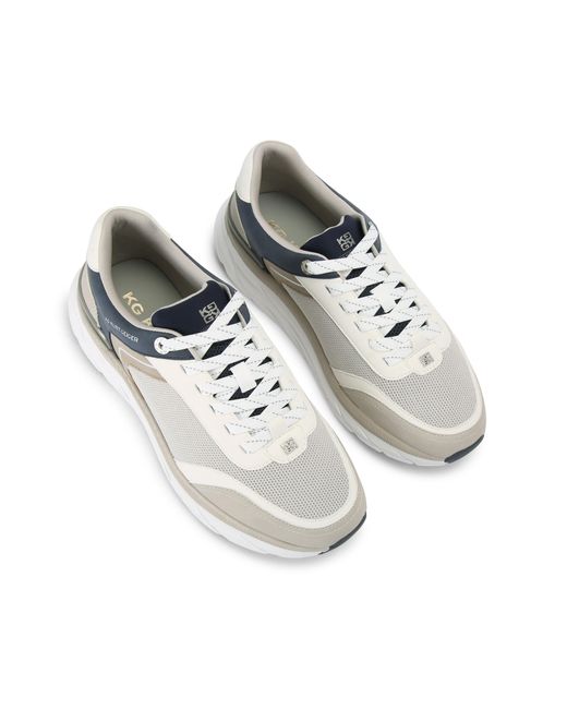 KG by Kurt Geiger White Albie Sneakers for men