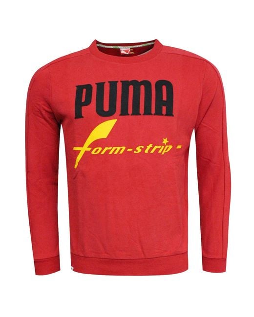 PUMA Red Formstrip Sweater Textile for men