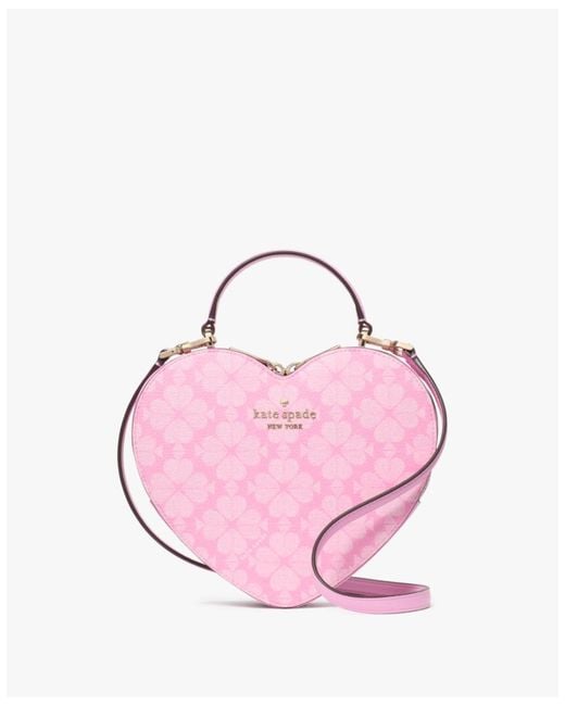 Kate Spade Pink Flower Love Shack 3D Heart Crossbody