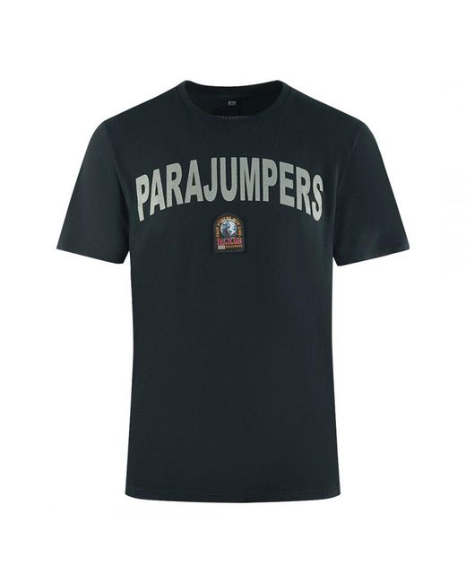 Parajumpers Buster Brand Logo Black T-shirt for men