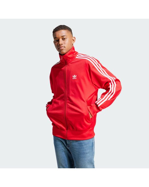 Adidas Red Adicolor Classics Firebird Track Top for men