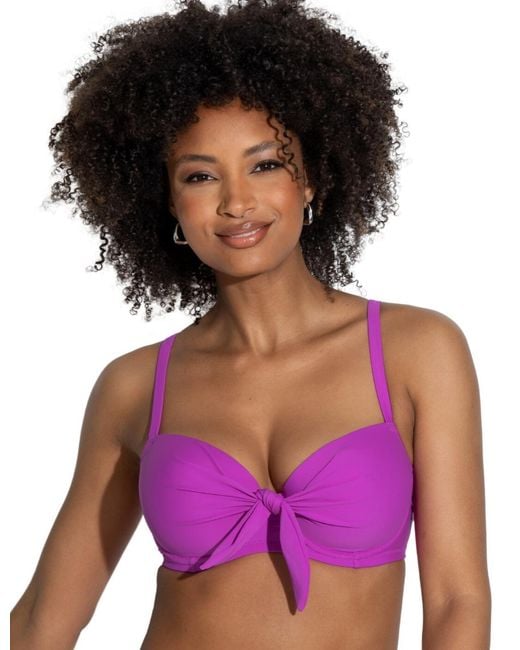 Pour Moi Purple 26531R Rosa Cove Padded Convertible Bikini Top