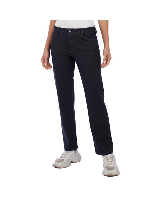 Emporio Armani Blue 6K2J04 Straight Leg Trousers