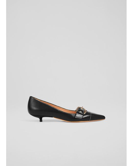L.K.Bennett White Lianna Closed Courts, Nappa Leather