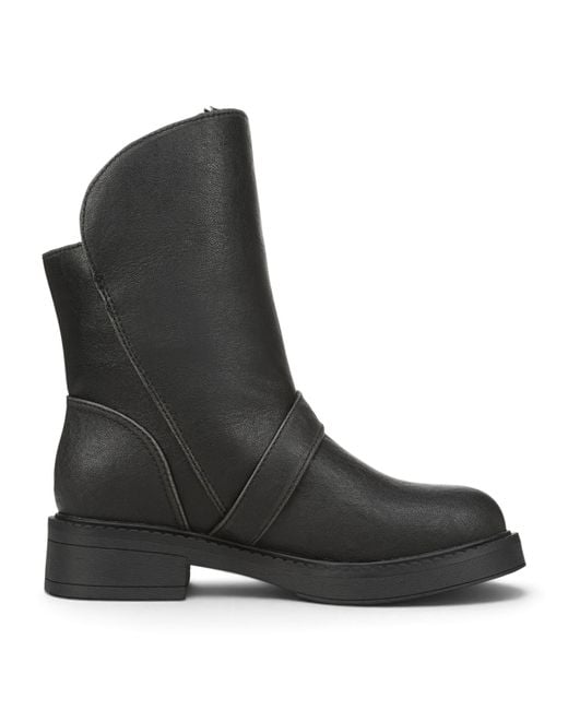 Blowfish Black Faux Leather Winter Biker Boots