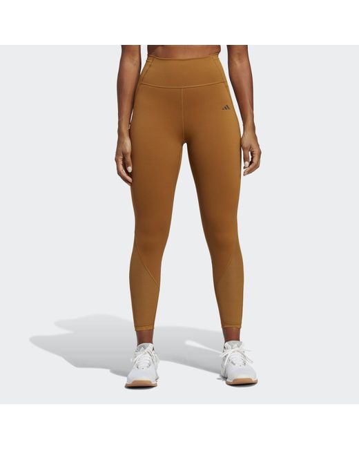 Adidas Originals Brown Tailored Hiit Training 7/8 Leggings