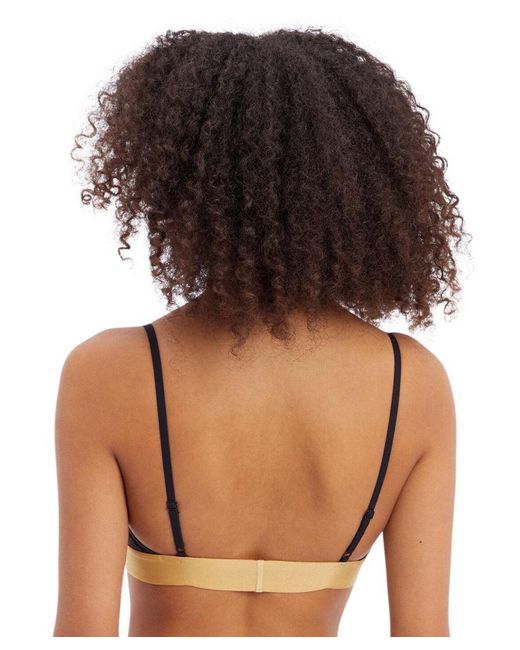 Calvin Klein Blue Embossed Icon Holiday Bralette Bra