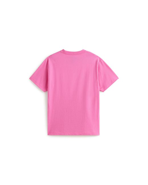 Vans Pink Stretch Logo Short Sleeves Tee for men