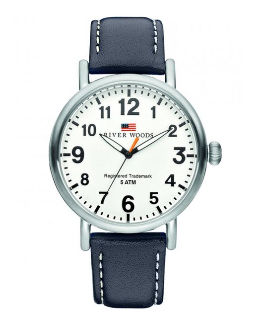 River Woods Blue Sacramento Watch Rw420010 Leather for men