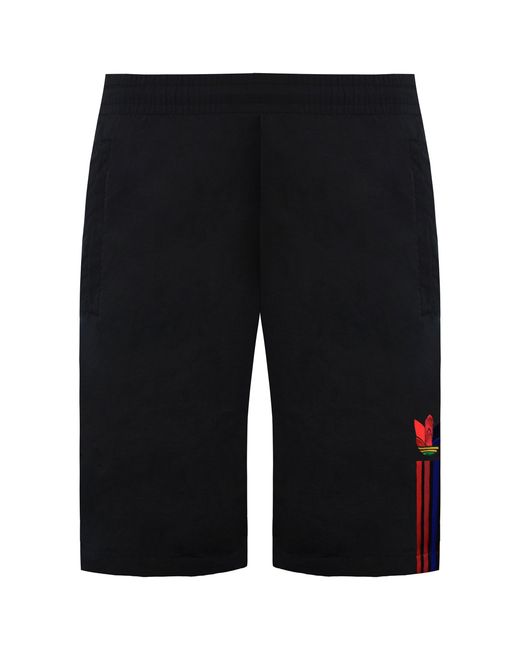 Adidas Black Trefoil Shorts Cotton for men
