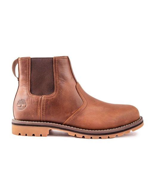 Timberland Brown Larchmont Chelsea Boots for men