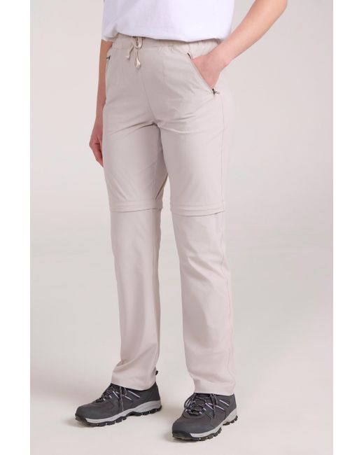 Mountain Warehouse Pink 'Explorer' Trousers Quick Drying Uv Protection Hiking Pants Polyamide